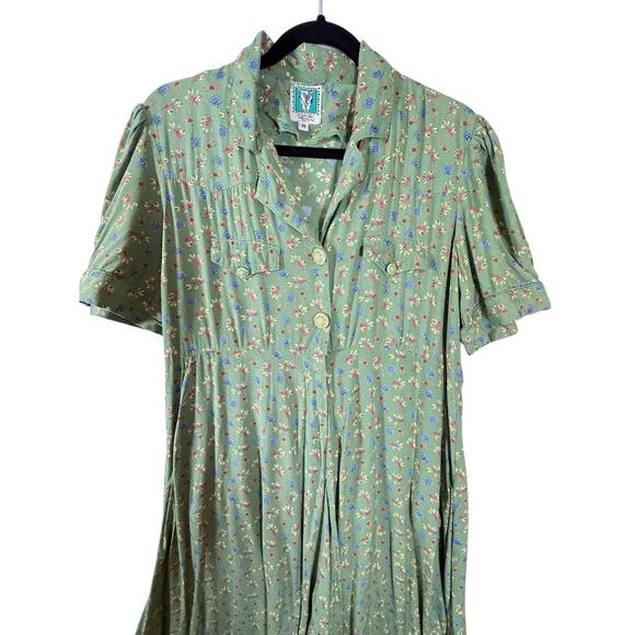 Desert West Vintage Dress Women’s Medium Western Cowgirl Stagecoach Cottagecore - Picture 2 of 6